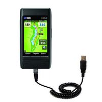 Gomadic Unique Coiled USB Charge and Data Sync Cable for The Golf Buddy World - Charging and HotSync Functions with one Cable. Built with TipExchange