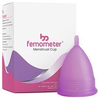 Femometer Menstrual Cup - Comfortable, Leak-Proof, Reusable Period Cup - Tampon and Pad Alternative (B - Purple)