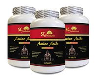 Bodybuilding Supplements for Mass - Amino ACIDS 2200 MG - TOP Amino ACIDS - l-lysine Tablets - 3 Bottles 450 Tablets