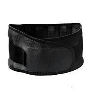 Mifelio Breathable Belts Waist Trainer Slimming Body Shaper Belt - Sport Girdle Waist Trimmer Compression Belly Work Steel Plate Cushion Belt Waist（Black）