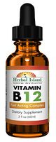 B12 Vitamin Liquid Drops - Fast Acting Complex - 2 fl oz Bottle