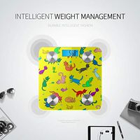 Bluetooth Weight Scale Body Fat Cartoon Funny Fashion Animal Pet Cat Weight Scale Bluetooth Body Fat Composition Monitor Analyzer with Smartphone App for Body Management-396 Lbs