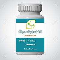 Ultra Pure Collagen 1200mg & 300mg of Hyaluronic Acid 90 Tablets. 1500mg per Tablet (3 Months Supply)