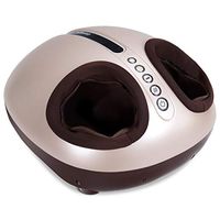 HOMGX Shiatsu Foot Massager, 3-Different Intensity Adjustable Use Auto-Off Timer Heel Massage with Deep-Kneading Air Compression and Heating, Removable Massagers Suitable for Home or Office, Gold