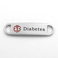 StickyJ USA Diabetes Tag for Custom Bracelets 1.5 inch