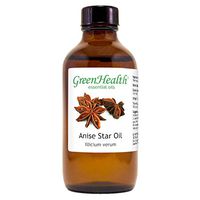 Anise Star Essential Oil - 4 fl oz (118 ml) Glass Bottle w/Cap - 100% Pure Essential Oil - GreenHealth