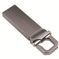 SHS TLTE Suntrsi Hot USB Hooke Flash Drive Real Capacity Pen Drive 64G 32G 16G 16GB Thumb pendrive USB 3.0/2.0 Memory Stick u Disk - Gun Color/Silver (64GB)