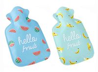 Set of 2 Mini Lovely Children's Cartoon Fruits Hot Water Bottle/Hand Warmer
