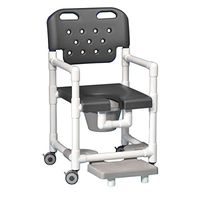 Innovative Products Unlimited ELT817 P FR G Elite Shower Commode Chair with Footrest, 21 lb