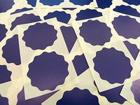 Minilabel 51mm Wavy Edge , Certificate Wafer Company Seal Labels , Stickers For Embossing , Awards & Rewards Gloss Dark Blue