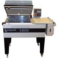 Compack 5800 L-Bar Shrink Wrap Machine & System w/ Integrated Heat Tunnel (18" W x 22" L x 10" H Sealing Area)