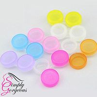 Simply Gorgeous Plastic Contact Lens Storage Soaking Cases L + R Marked