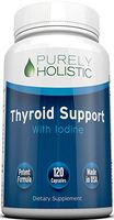 Thyroid Support Supplement 120 Capsules 100% Money Back Guarantee 50% More Than Other Brands - Natural Thyroid Supplement with Iodine - Energy, Metabolism & Focus Formula, Made in USA, Non GMO