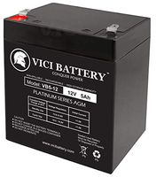 VICI Battery 12V 5AH SLA Battery Replacement for Panasonic LC-R12V4BP Brand Product