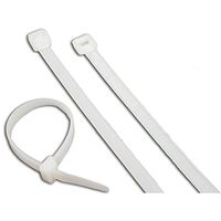 CTS Brand - 17 Inch, 50 Lb Tensile Strength, Natural Nylon Cable Tie (Bag of 100)