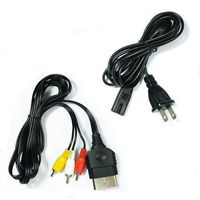 AV Cable + AC Power Supply Adapter Cord Set for Xbox