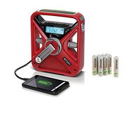 American Red Cross FRX3 Weather Alert Radio with AmazonBasics 8-Pack AAA Ni-MH Pre-Charged Rechargeable Batteries