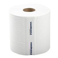 AmerCare 575 Feet White 2 Ply Paper Towels with Center Pull Design, Case of 6