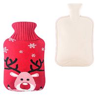 1.7L hot Water Bottle with Premium Rubber for Pain Relief Heated Bag with Knit Cover#29