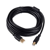 Tekit 24K Gold plated USB 2.0 Cable - A-Male to B-Male,USB 2.0 A Male to B Male Cable with Ferrite Black 28/24# AWG (3m/10ft)