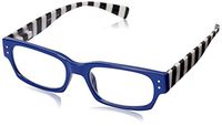 Peepers by PeeperSpecs womens Hey Sailor Rectangular Reading Glasses, Blue/Stripe, 49 mm, +2.25