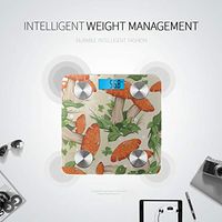 Cartoon Colourful Cep Mushroom Body Fat Measurement Fat Measurement Tool Bathroom Scales Tracks 8 Key Compositions Analyzer Sync with Fitness Apps 400 Lbs
