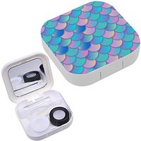 Portable Contact Lens Case Box Travel Kit Mirror + Bottle + Tweezers Container Holder [ Mermaid Tale ]
