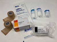 VISCOPASTE PB7 Zinc Paste Bandage Bundle (with Dukal Island Dressing, Cohesive Wrap, Gauze Rolls)