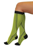 Tonus Activ Elastic medical compression long socks, unisex - 18-21 mmHg - Sock Length 66.9"-71.7" - Large (yellow/black)
