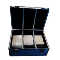 MegaDisc Black 510 CD DVD Blu-Ray Aluminum Like Storage Case Box with Hanger Sleeves