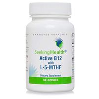 Seeking Health Active B12 with L-5-MTHF, 60 Lozenges, Vitamin B12 Supplement, Supports Cellular Health, Cognitive Health, and Healthy Energy Levels, Vegan- and Vegetarian-Friendly B12 Vitamin, MTHFR
