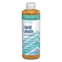 Home Health Liquid Lanolin - 4 fl oz - 100% Pure & Natural Emollient Oil, Moisturizes, Soothes, Hydrates & Softens Skin, Hair & Lips - Non GMO, Paraben-Free, Fragrance-Free