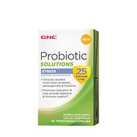 GNC Probiotic Solutions Stress, 60 Capsules, Daily Probiotic Support