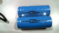 ICR18500 Rechargeable Li-Ion Batteries 3.7V 1400mah with Flat Top (2pc)