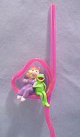 Jim Henson's The Muppets Kermit & Miss Piggy Silly Sipper Straw