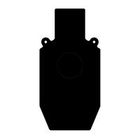 ShootingTargets7 AR500 Silhouette 12x24x3/8 inch