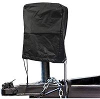 Cinnx Electric Tongue Jack Cover, Universal Travel Trailer RV Electric Tongue Jack Protective Cover Camper Accessories for Travel Trailers 14x10x5 inch (Black)