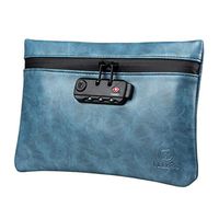 FIREDOG Smell Proof Bag with Lock, 6x9" Odor Proof Pouch Case Container for Travel Stash Storage (Blue)