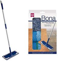 Bona Microfiber Floor Mop 3-Piece Microfiber Pad Pack - Set of 2 Pack