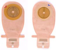 Assura Colostomy Pouch One-Piece System 11-1/2 Inch Length 3/8 to 2-3/4 Inch Stoma Drainable Flat, Trim to Fit, 15870 - Box of 10