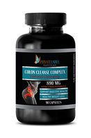 Colon Detox Plus - Colon Cleanse Complex - Natural Cleansing - Ginger Root Supplement Capsules - 1 Bottle 90 Capsules