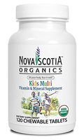 Nova Scotia Organics Kid's Multivitamins & Minerals (120 Chewable Tablets) Organic, Vegan and Plant-Based