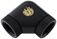 Bitspower G1/ 4 Inch Sled Dual Rotary (360 Degrees Rotation) 90 Degree Corner Extender Mat Black