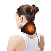 Heated Neck Brace, Electric Heating Neck Wrap Hot Cold Therapy with 5 Feet USB Cable for Cervical Vertebrae Pain Relief, Stiffness Relief or Postoperative