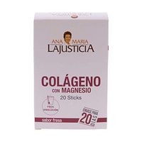 Ana María LaJusticia Collagen with Magnesium Strawberry Sticks, 20 Bars - Joint Supplements - Muscle Treatment