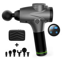 Massage Gun Muscle Neck Back Shoulder Massager, Handheld Electric Body Massager Sports Drill Portable Super Quiet Brushless Motor