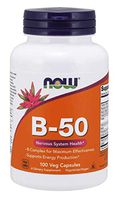 NOW Vitamin B-50 mg,100 Veg Capsules