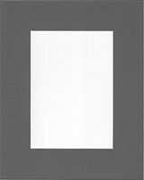 Pack of 2 24x36 Slate Grey Picture Mats with White Core, for 20x30 Pictures
