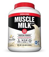 Muscle Milk Genuine Protein Powder, Vanilla Crème, 32g Protein, 4.94 Pound
