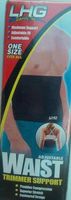 LHG SPORTS ADJUSTABLE WAIST TRIMMER SUPPORT ONE SIZE FITS ALL